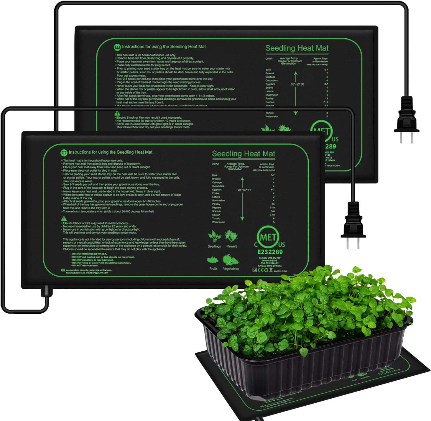 Seedling Heat Mat - Estera térmica para plántulas de 10/25/50CM,