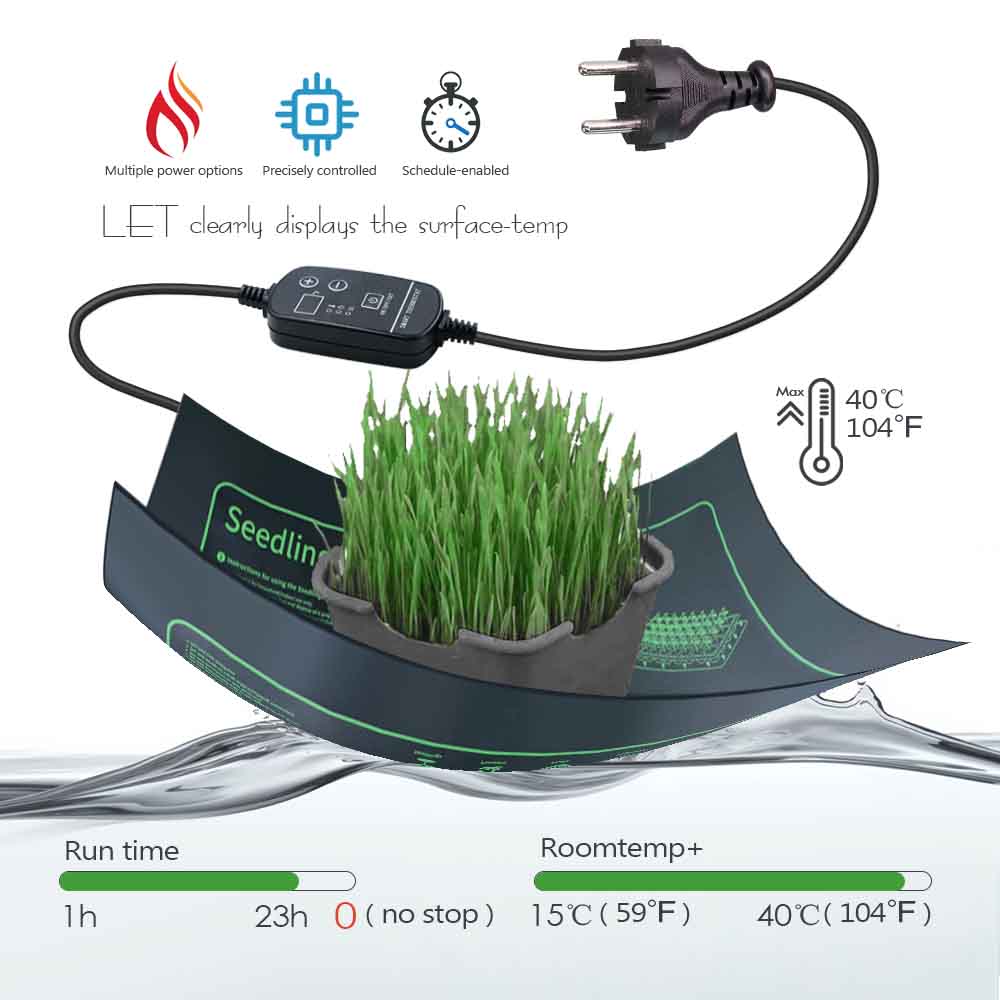 Almohadilla calefactora para p - Seedling Heat Mat reseña y precio