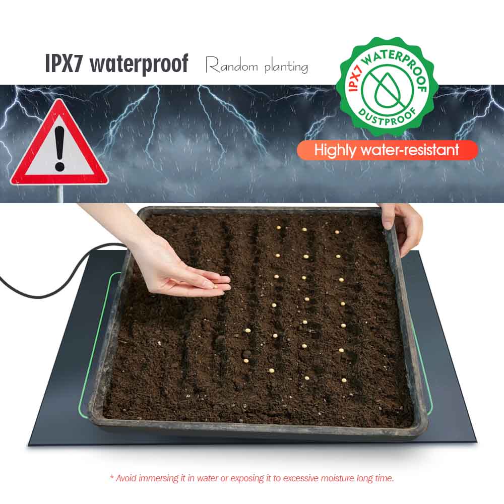 Almohadilla calefactora para p - Seedling Heat Mat reseña y precio