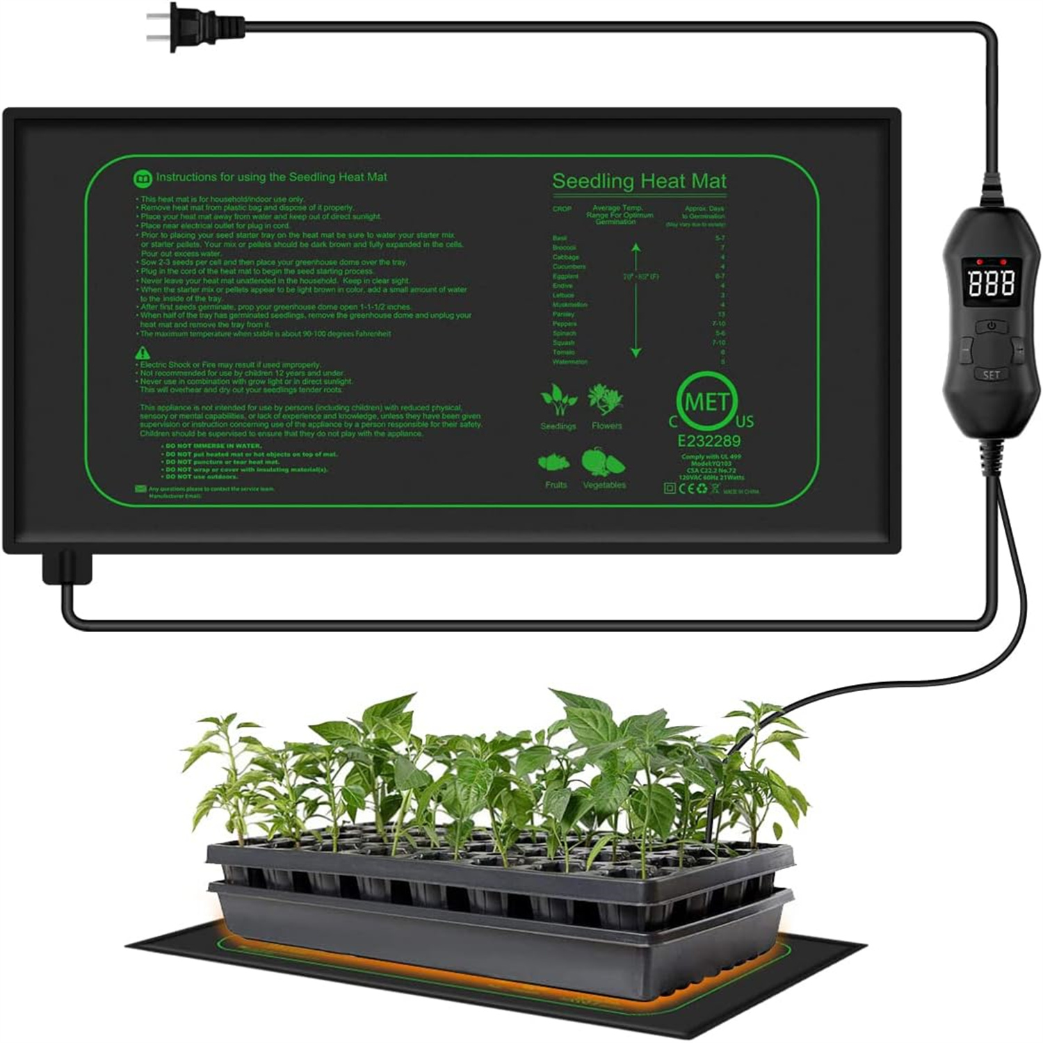 Alfombrilla Térmica para Plánt - Seedling Heat Mat reseña y precio